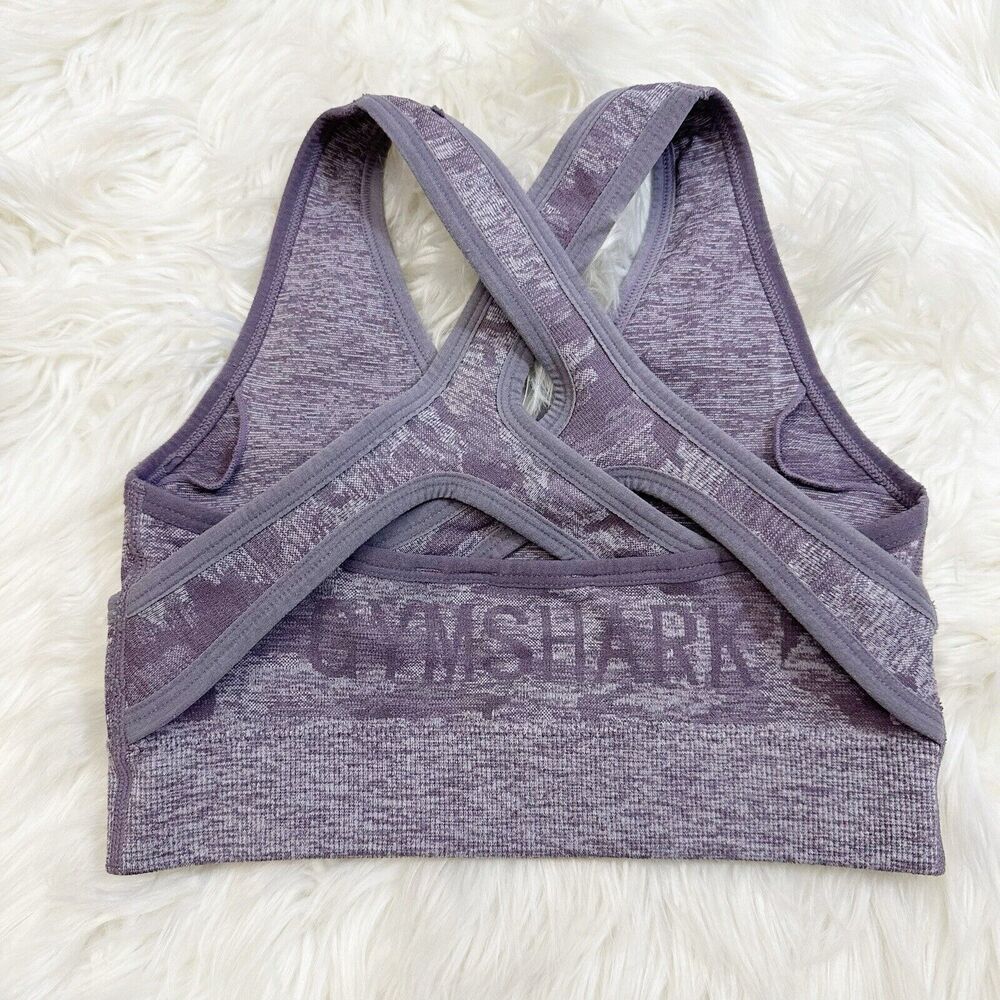 GYMSHARK Women's Adapt Camo Sports Bra Sz XS‎ Polyester Blend Stretch